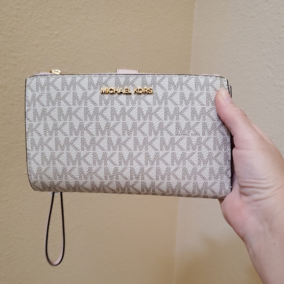 Michael kors Jet Set Double Zip Wristlet Wallet - Picture 9 of 9